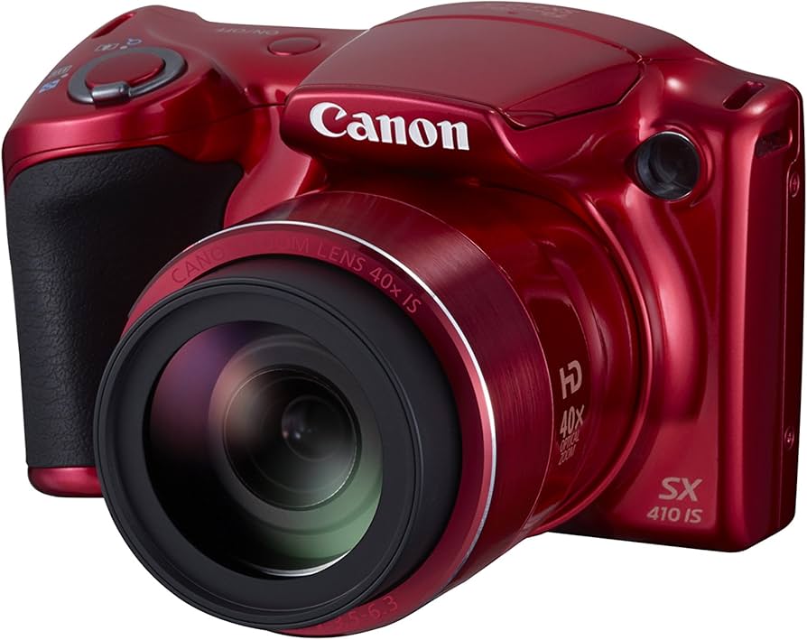 Amazon.com: Canon PowerShot SX410 is (Red) : Office Products