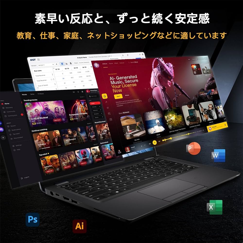 Amazon.co.jp: デル ノートパソコン Office搭载 Latitude 5300,中古