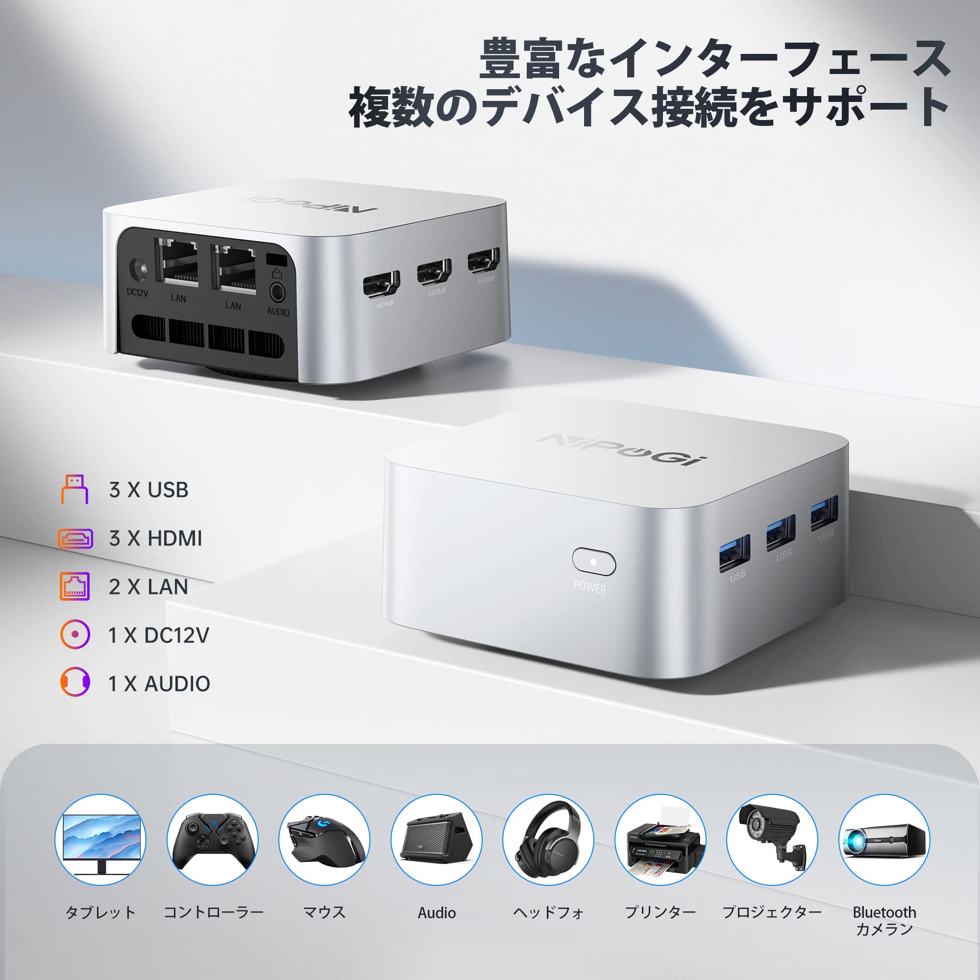 Amazon.co.jp: Nipogi Mini PC, Win11, Pro Mini PC, N5095 (2023