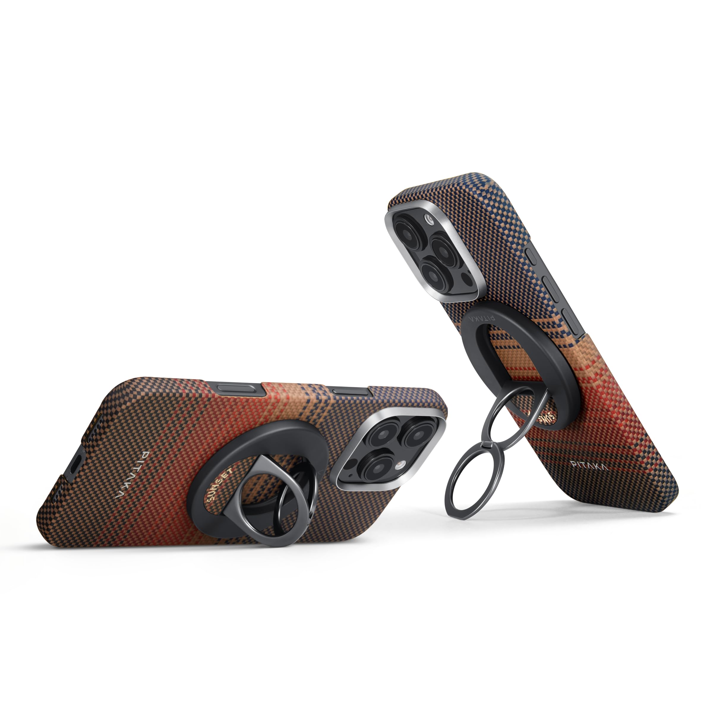 Amazon | PITAKA MagSafe リング 縦置き 横置き MagEZ Grip マグネット