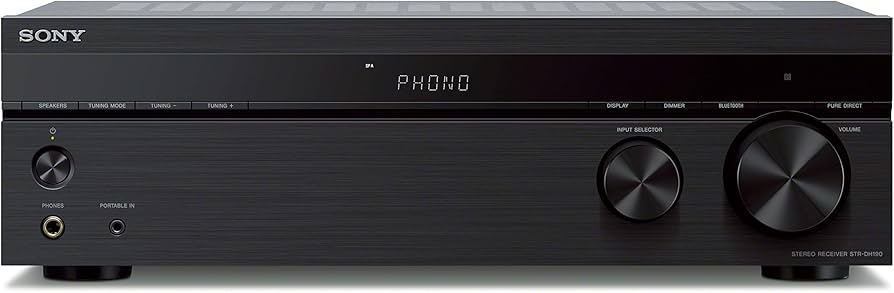 Amazon.com: Sony STRDH190 2-ch Home Stereo Receiver with Phono