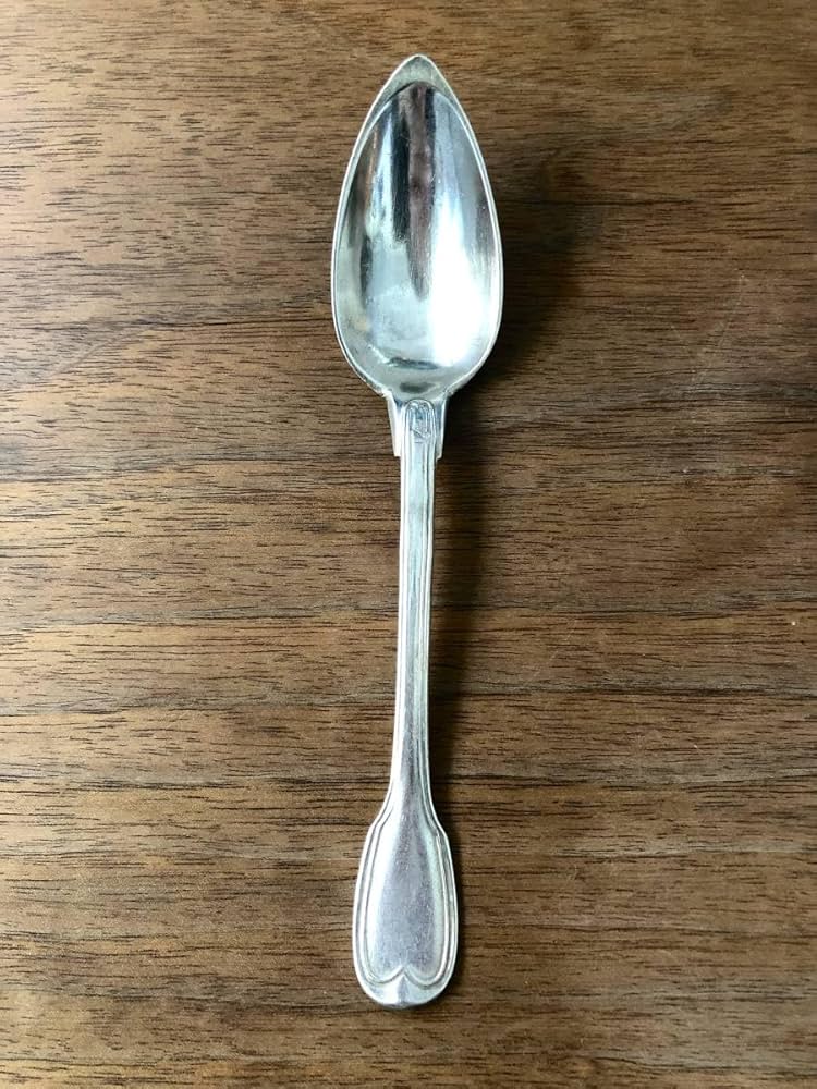 Amazon.co.jp: フランスアンティーク 純銀製 純銀スプーン デザート