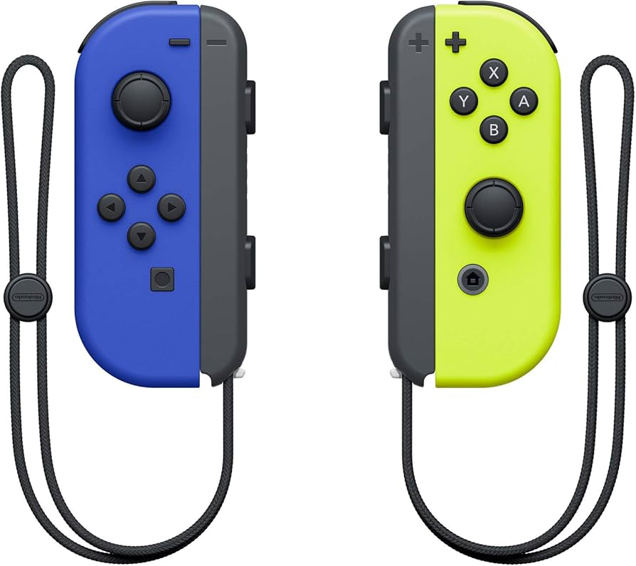 Nintendo Neon Blue/Neon Yellow Joy-Con (L/R) - Official Switch