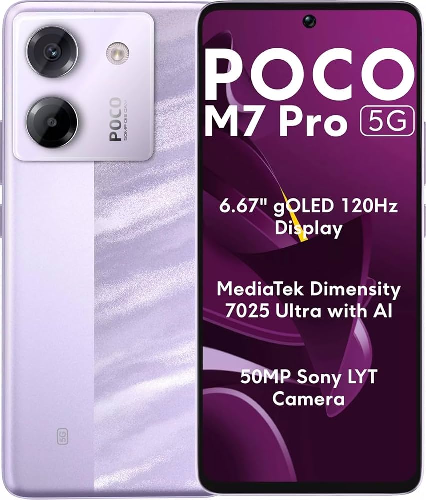 Amazon.com: Poco M7 Pro 5G (256GB + 12GB) (for Tmobile Mint Tello