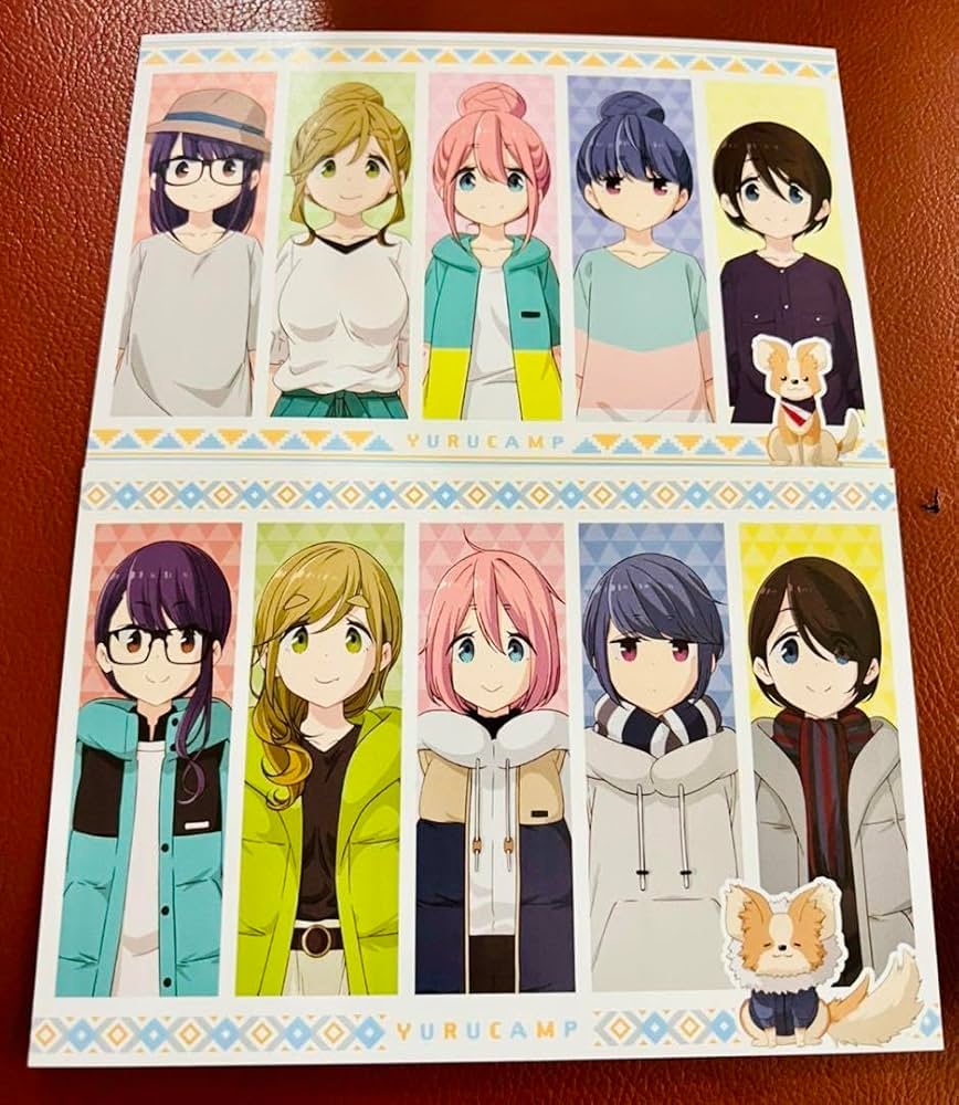 Amazon | 映画 ゆるキャン ポストカード 2種 学生ver 大人ver セット