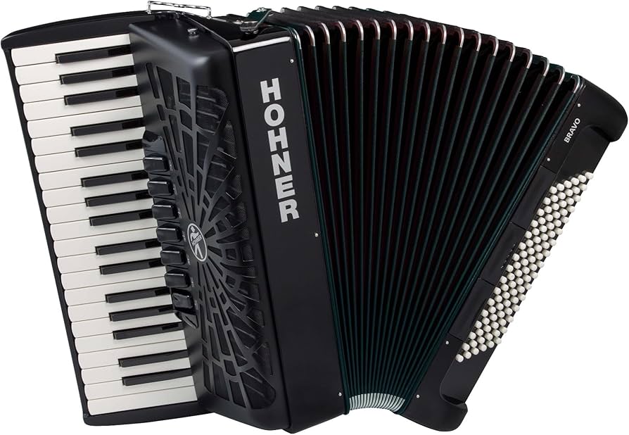 Amazon.com: Hohner Bravo III 96 Chromatic Piano Key Accordion (Jet