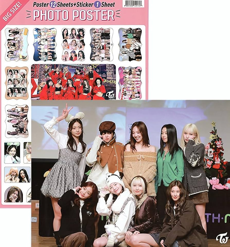 Amazon.co.jp: TWICE トゥワイス グッズ【 ポスター 12枚 (A3サイズ