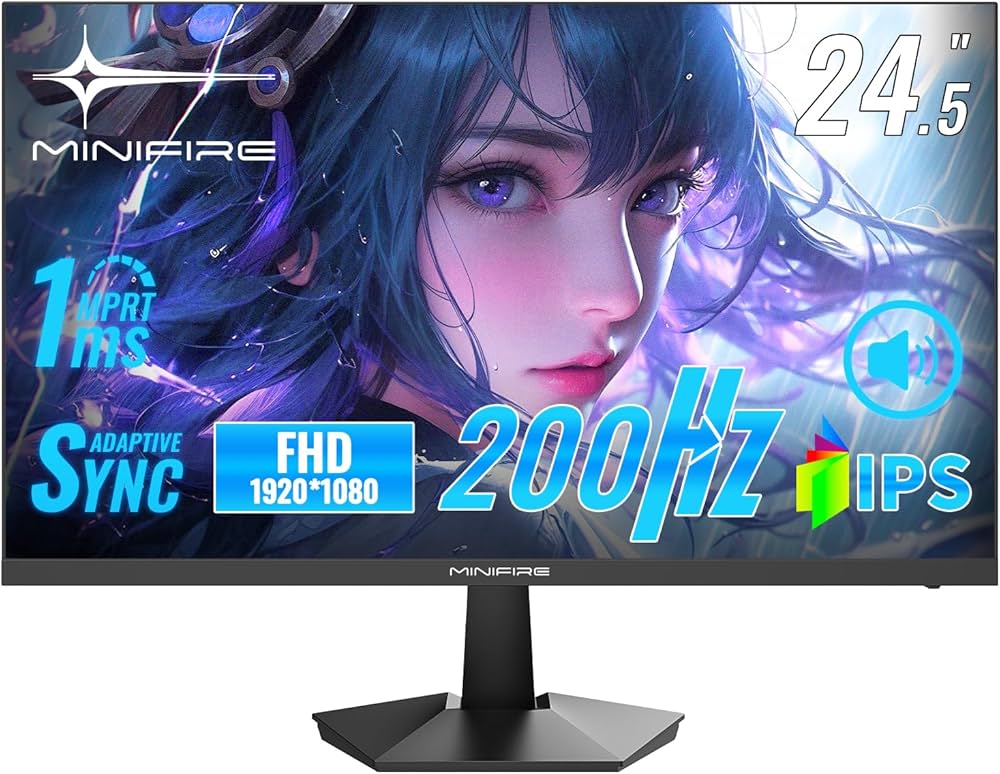 Amazon.co.jp: Minifire ゲーミングモニター 24.5インチ HDMI2つ 200Hz