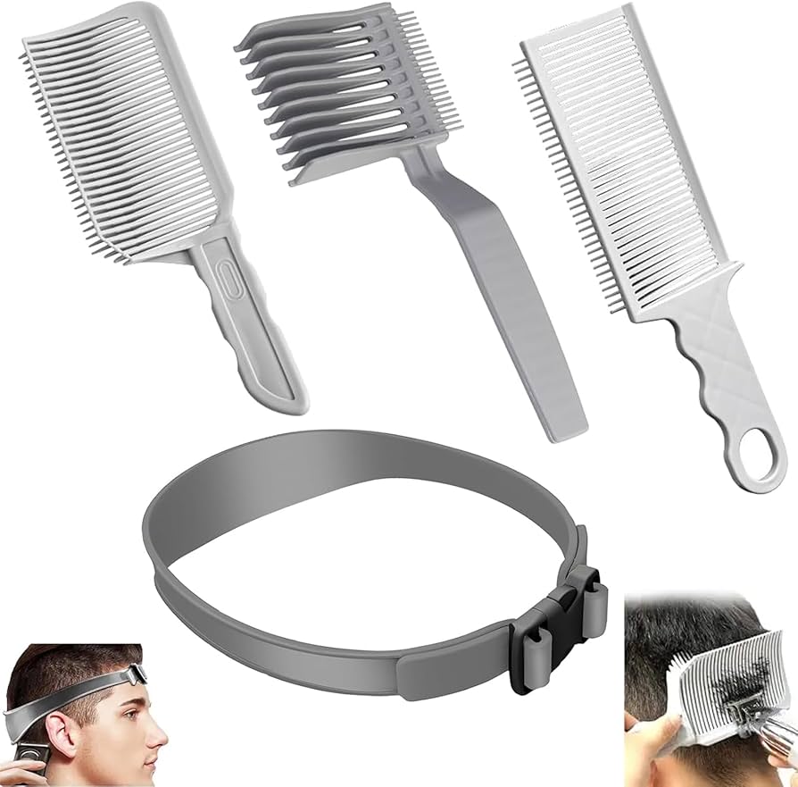 Amazon | プロの理髪師カッティングコーム 理容フェードコーム 4点