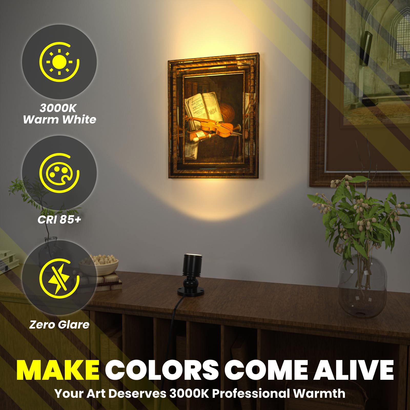 TobeBright Mini LED Spotlight Plug in, 2-in-1 Indoor Small Spot