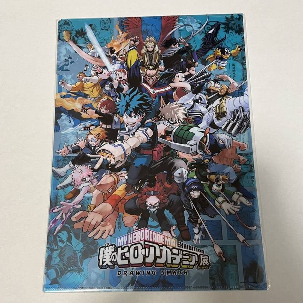 Amazon.co.jp: ヒロアカ展 クリアファイル 下敷き ブルー 僕のヒーロー