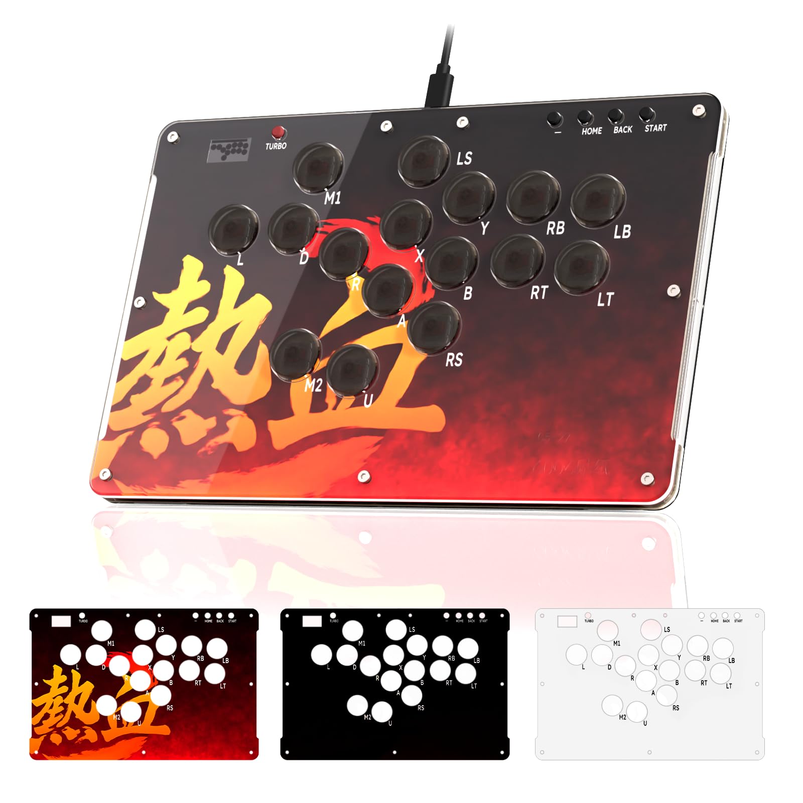 Amazon.com: RK ROYAL KLUDGE T16 Arcade Stick 16 Keys with Custom