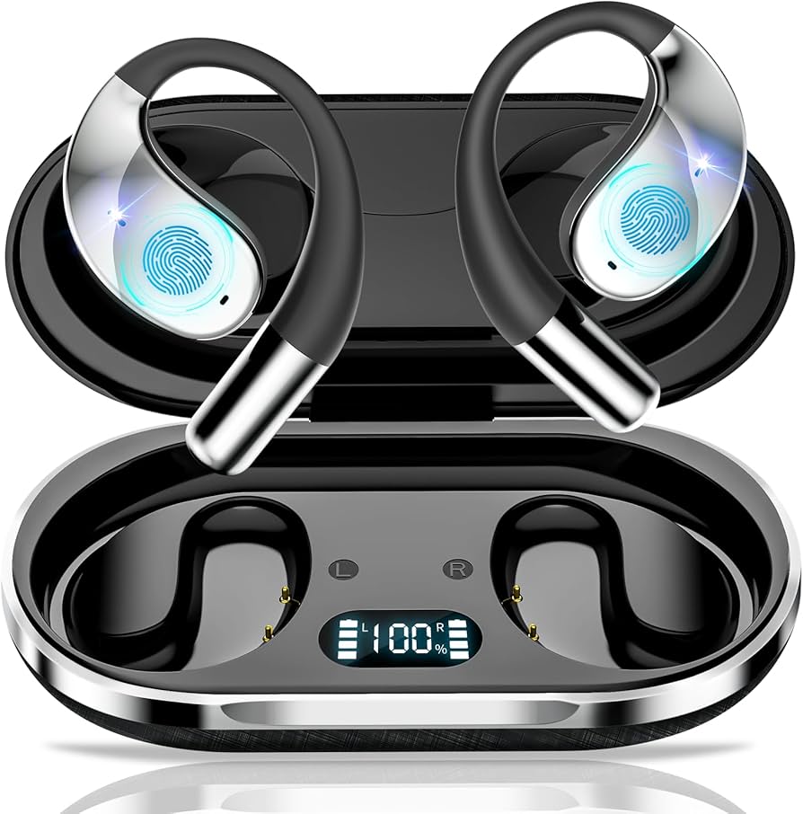 Amazon.co.jp: イヤホン型 AI翻訳機 ワイヤレスイヤホン 耳掛け式 115