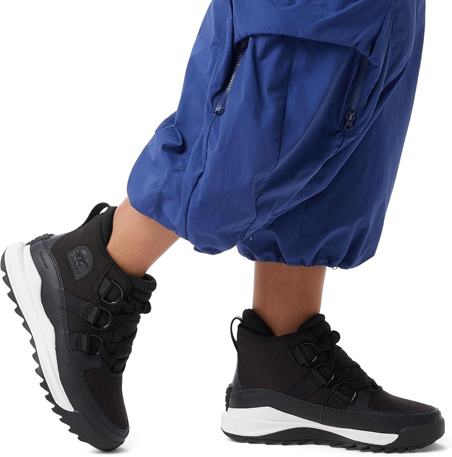 SOREL Women's ONA RMX Chukka Waterproof Boots - Black, Sea Salt