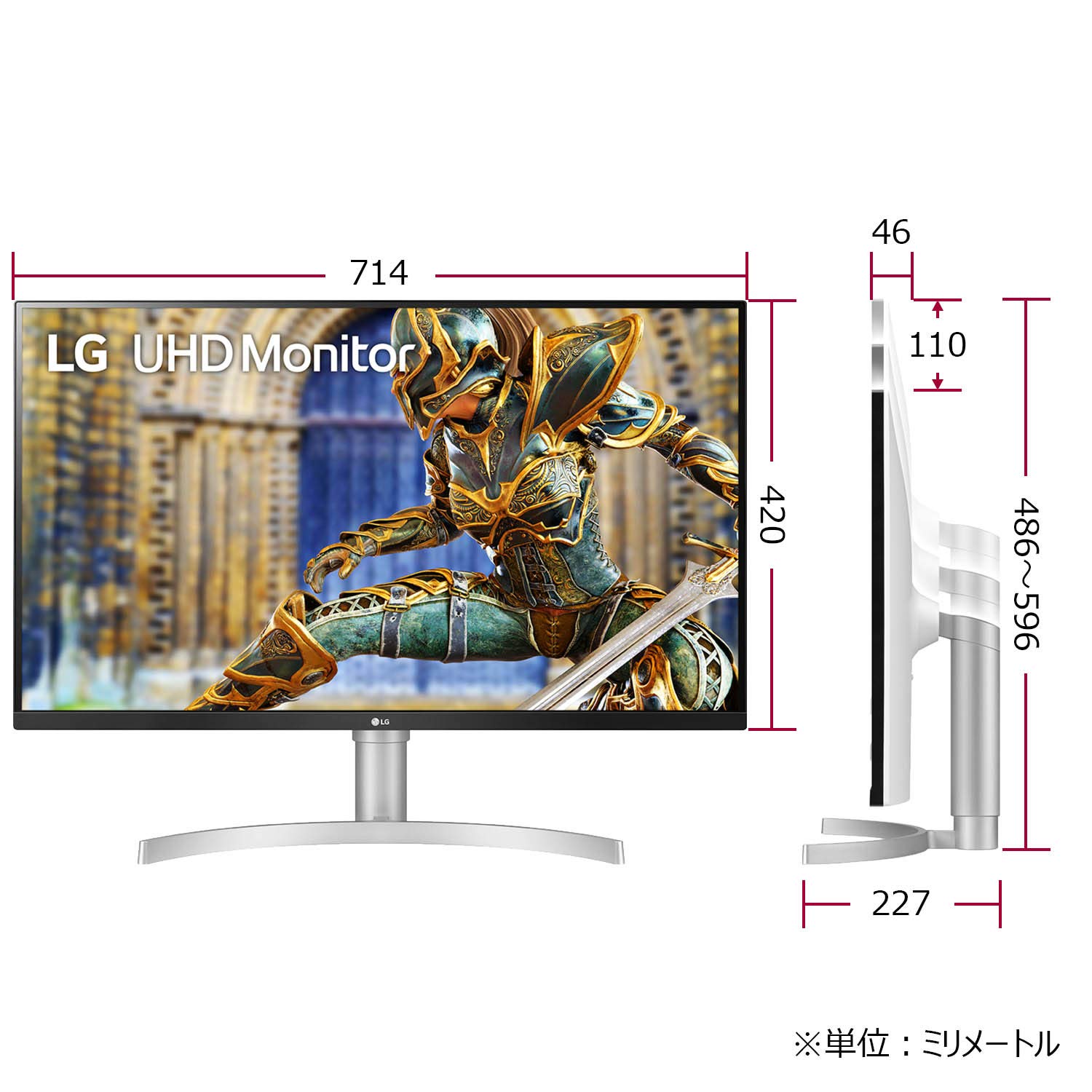 Amazon.co.jp: LG モニター ディスプレイ 32UN650-W 31.5インチ/4K/HDR