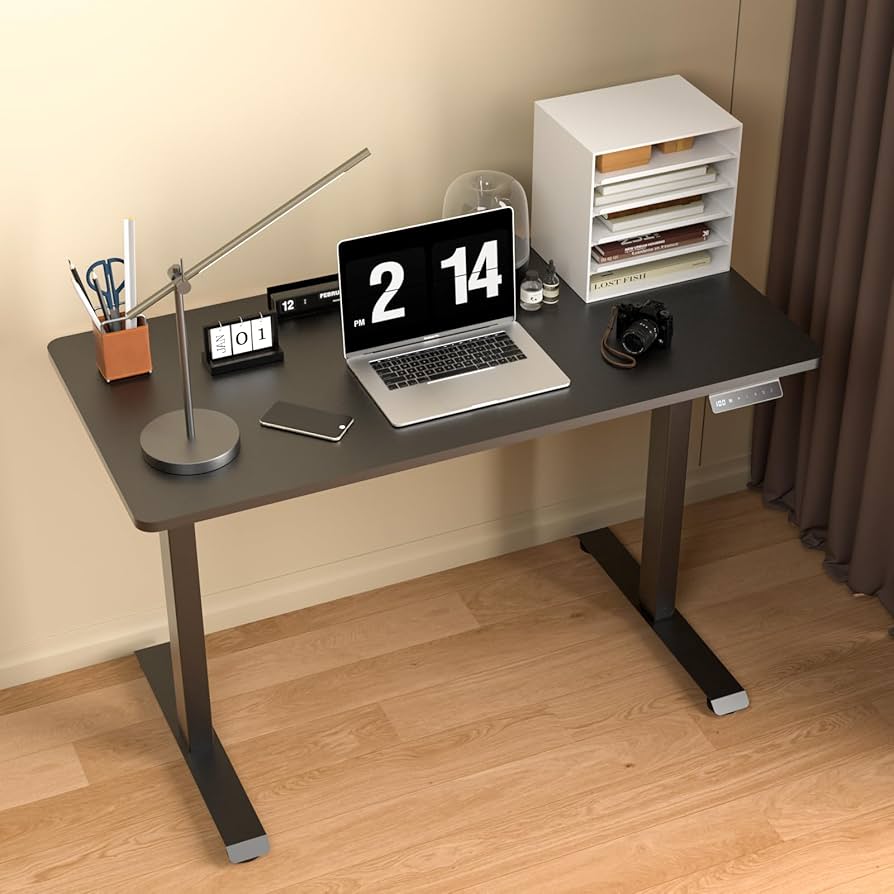 Amazon | SHIDOZO 電動 昇降デスク 1枚天板（幅115cmX奥行55cm