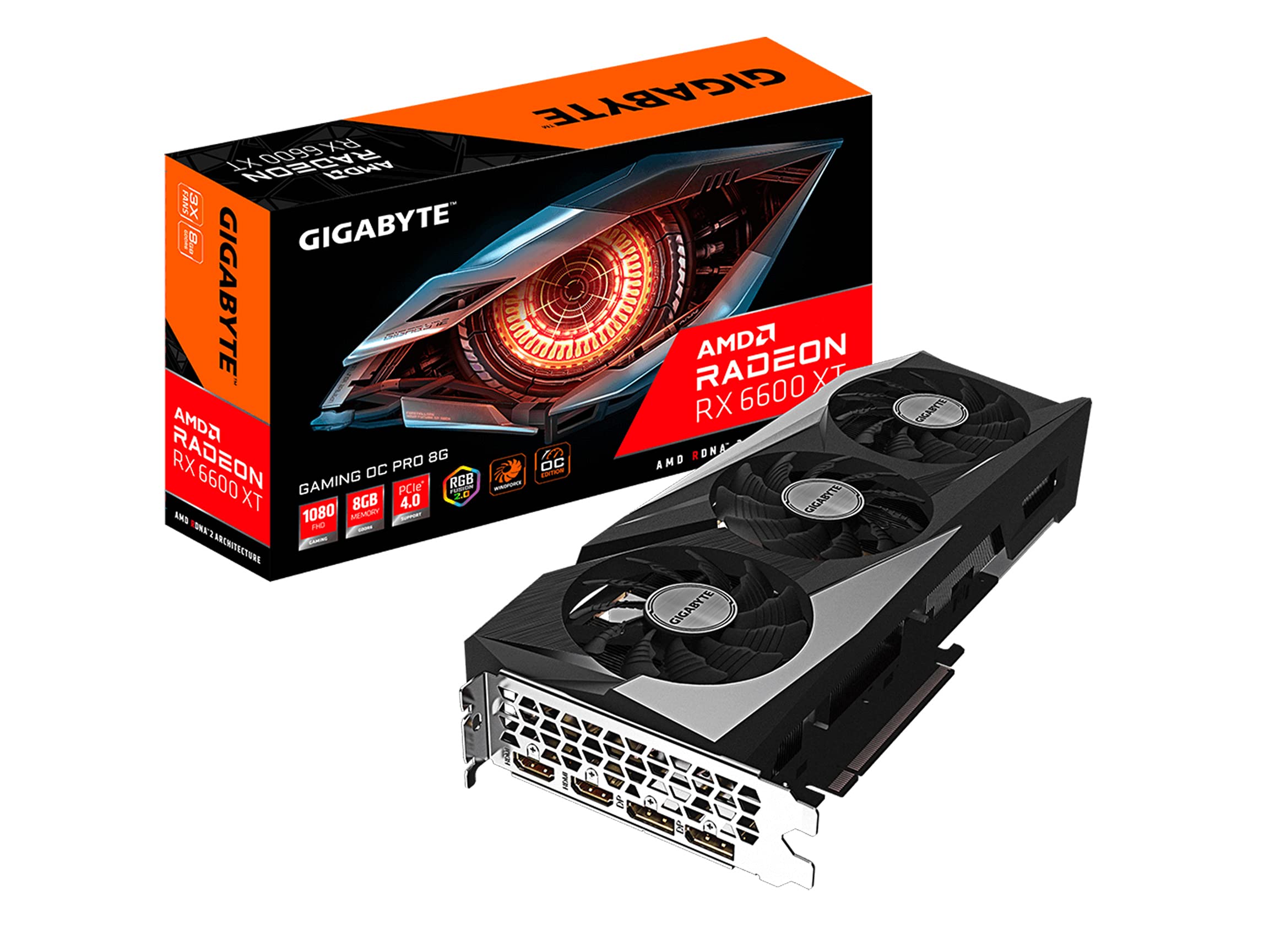 Amazon.com: Gigabyte Radeon RX 6600 XT Gaming OC PRO 8G Graphics