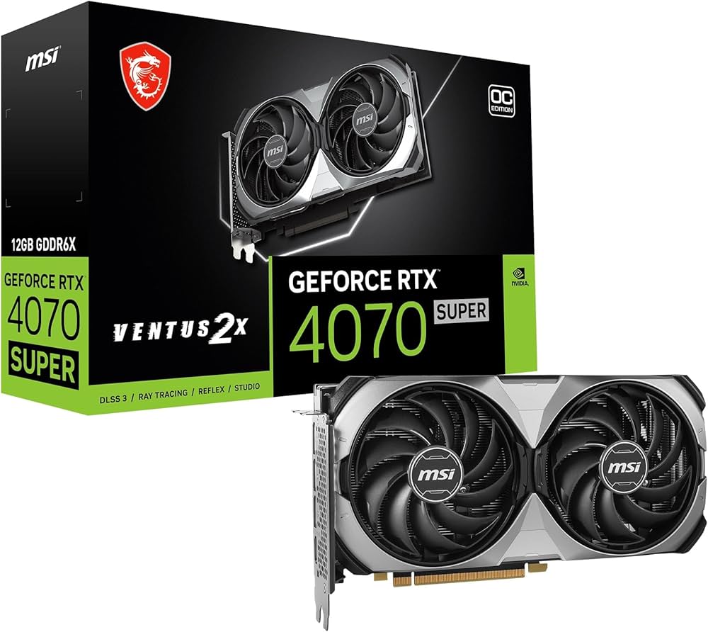 Amazon | MSI GeForce RTX 4070 SUPER 12G VENTUS 2X OC/A PCIe4.0 2