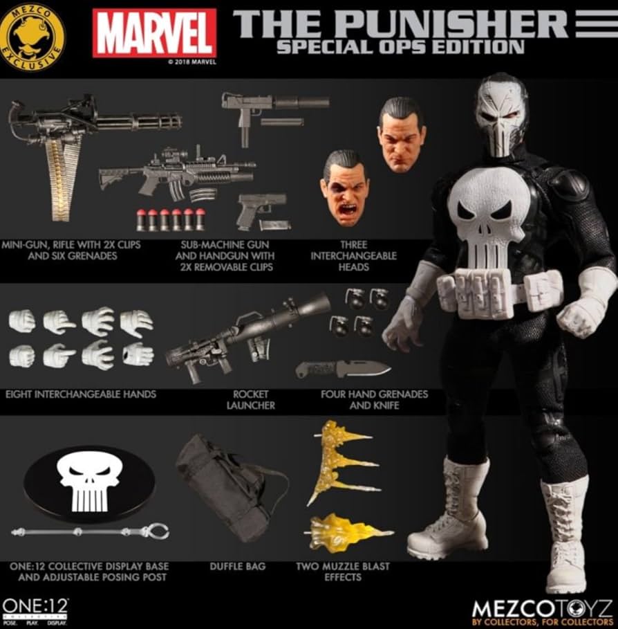 Amazon.co.jp: Mezco ワン:12 パニッシャー特殊作戦エディション