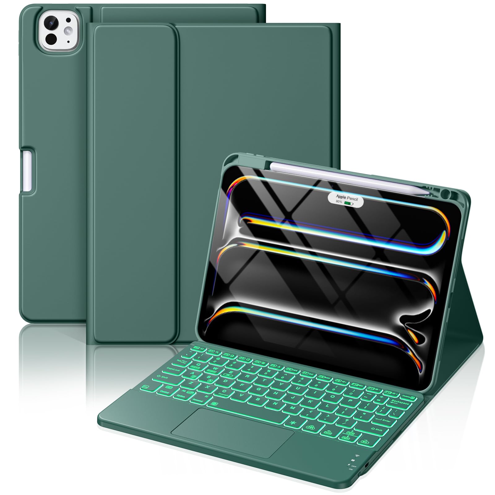 Amazon.com: Hamile for iPad Pro 11-inch Case with Keyboard (M5/M4