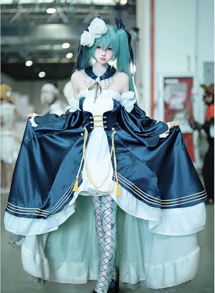 Amazon | [Acosdary] 初音ミク コスプレ衣装 ウィッグ/靴下付き MIKU