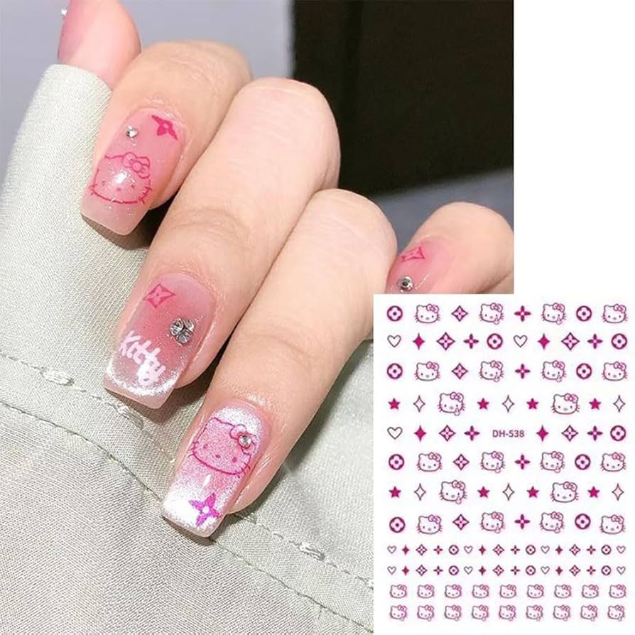 Amazon.co.jp: HAESSERA(小さな店) 8枚入りハローキティネイルシール