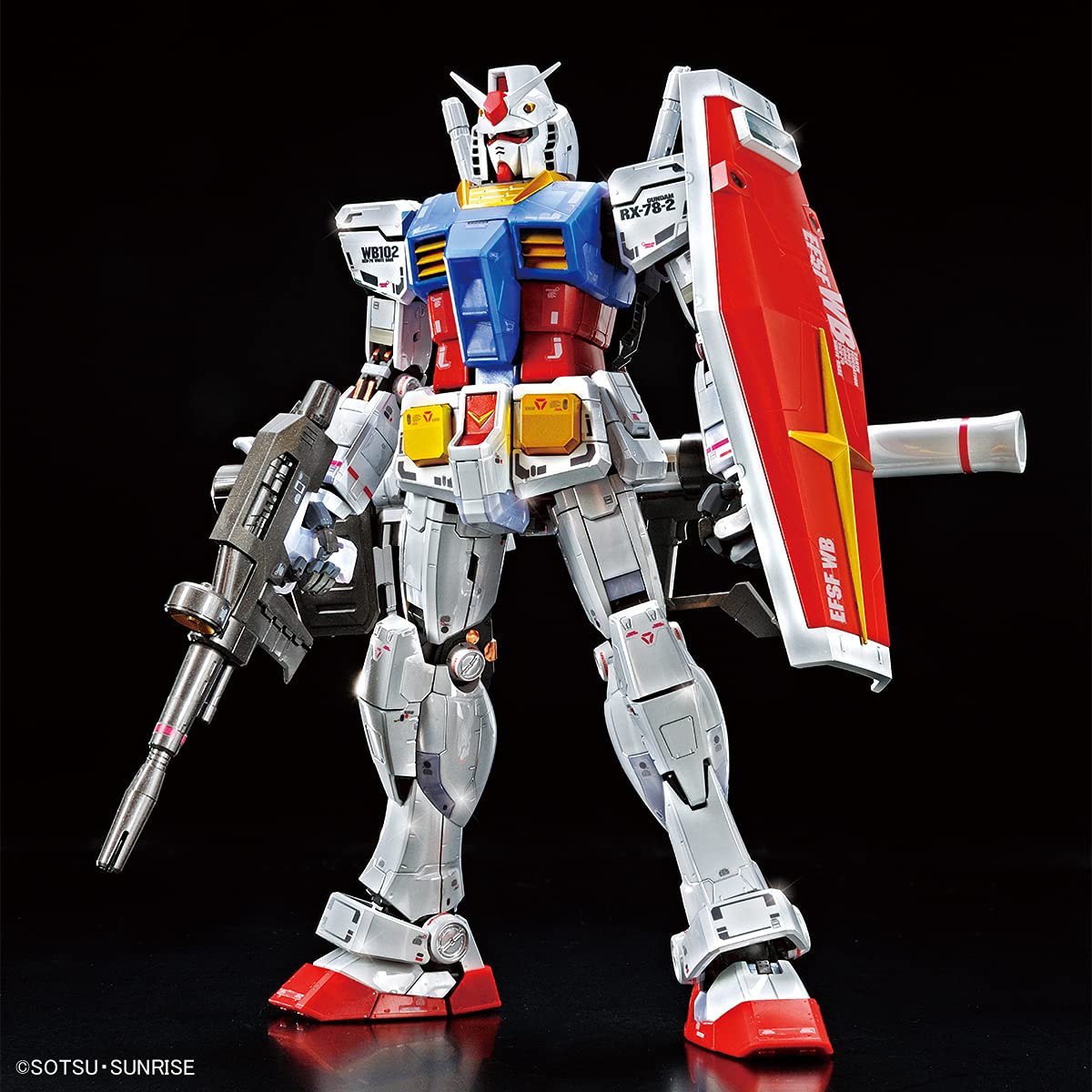 Amazon.com: MG 1/100 RX-78-2 Gundam Ver.3.0 [Titanium Finish