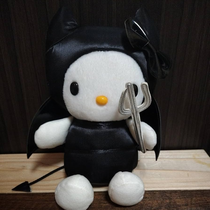 サンリオ 平成レトロ 小悪魔 ぬいぐるみ 2コセット 中古品 旧ロゴ有り