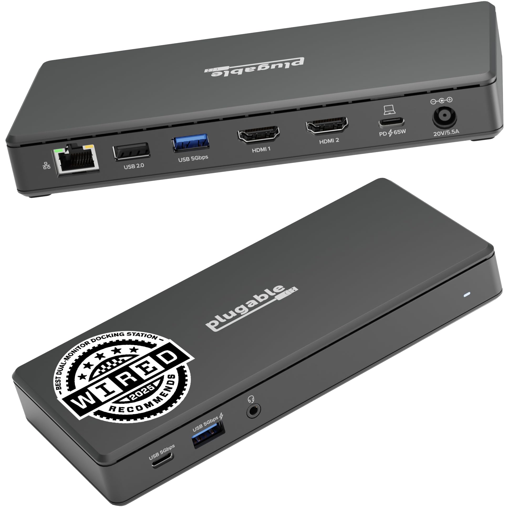 Amazon.co.jp: Plugable USB C Docking Station Dual Monitor 2 HDMI