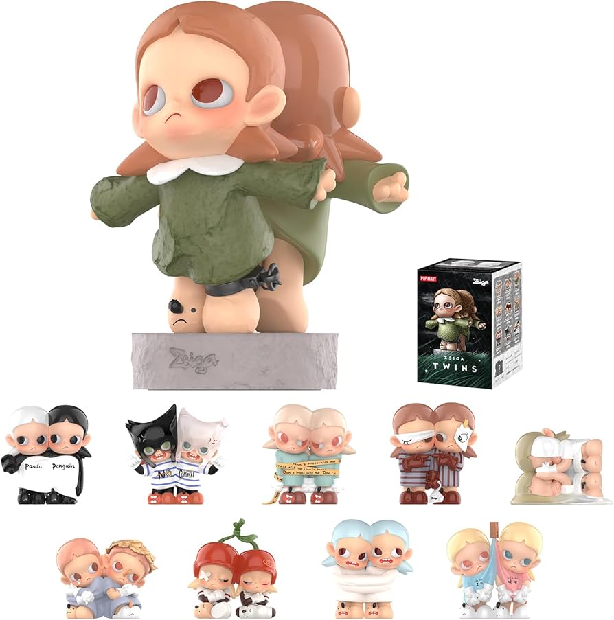 Amazon.co.jp: POP MART Zsigaツインズシリーズブラインドボックス