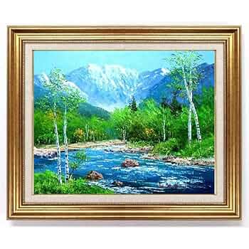 ☆真作☆ 文勝(ウンシュン) 無題 油絵 額付き 貴重作品 ☆真作☆ 文勝