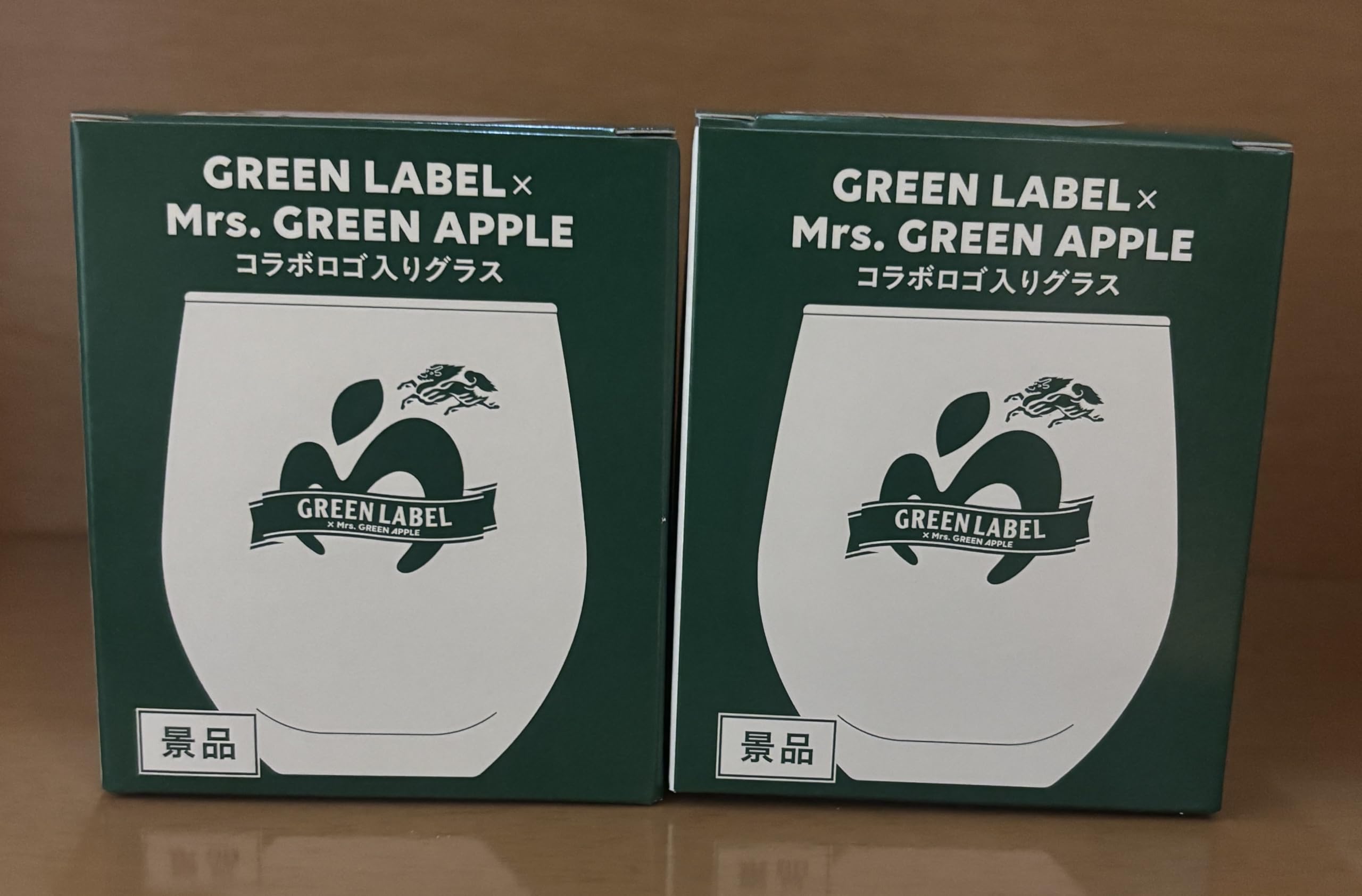 Amazon.co.jp: GREEN LABEL × Mrs. GREEN APPLE コラボロゴ入りグラス