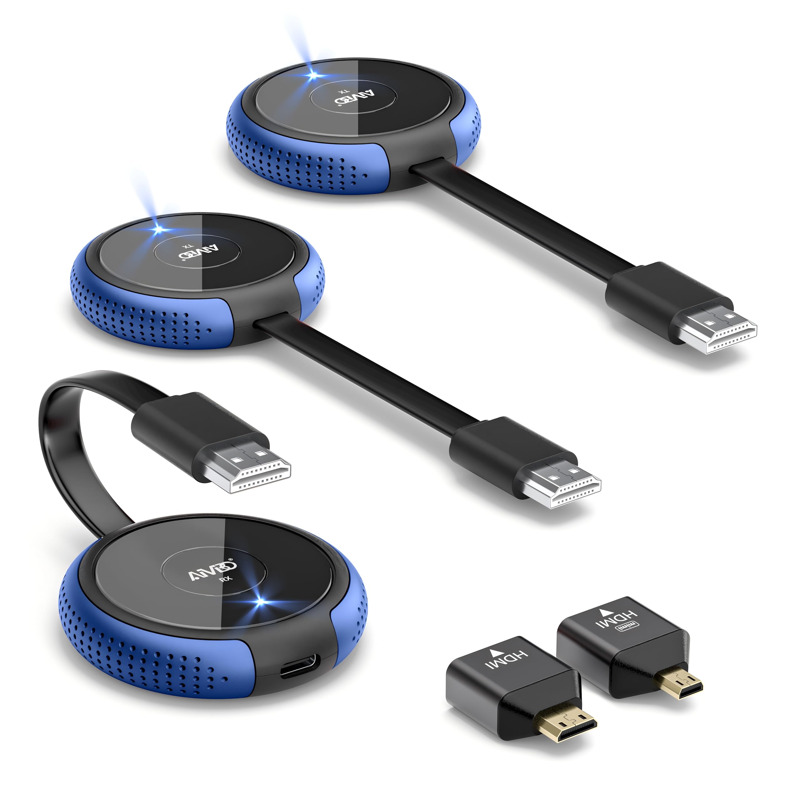 Amazon.co.jp: AIMIBO ワイヤレス HDMI 送受信 2×送信機+1×受信機