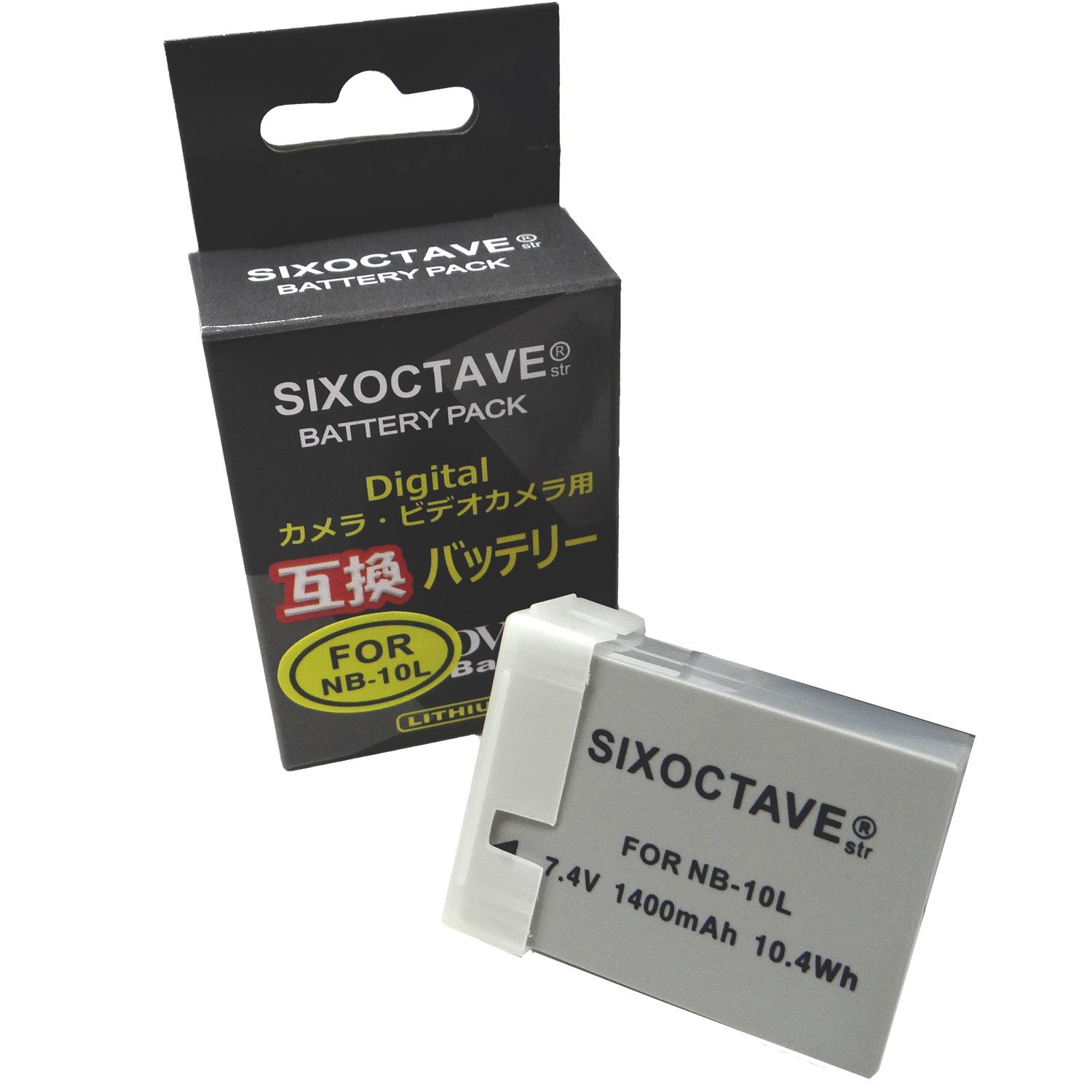 Amazon | SIXOCTAVE キヤノン NB-10L 互換バッテリー Power Shot G16