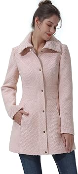 Amazon.com: BGSD Women Ana Boucle Wool Blend Walking Coat (Also