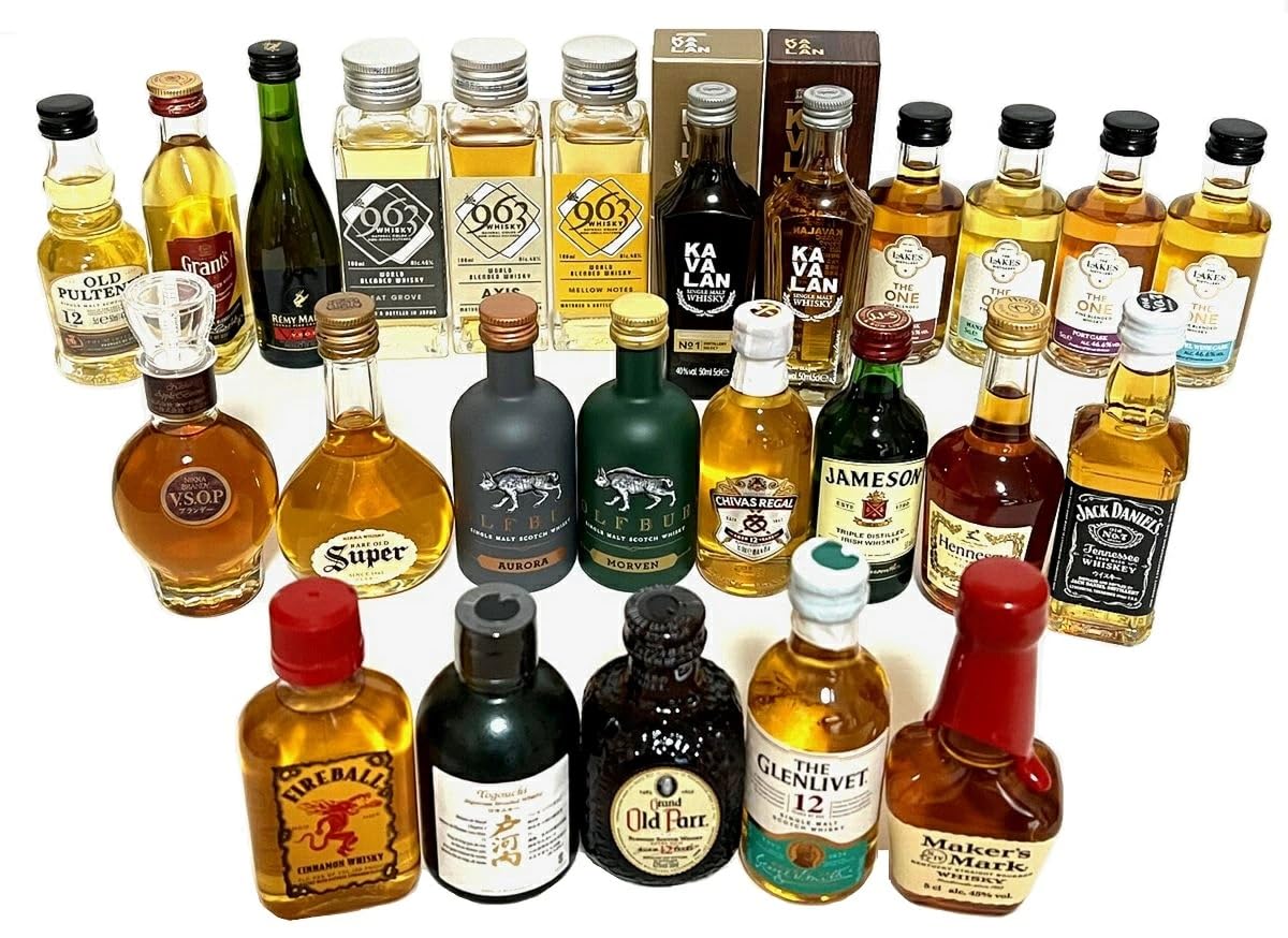 Amazon.co.jp: ミニチュアボトル 50ml 24本セット : 食品・飲料・お酒