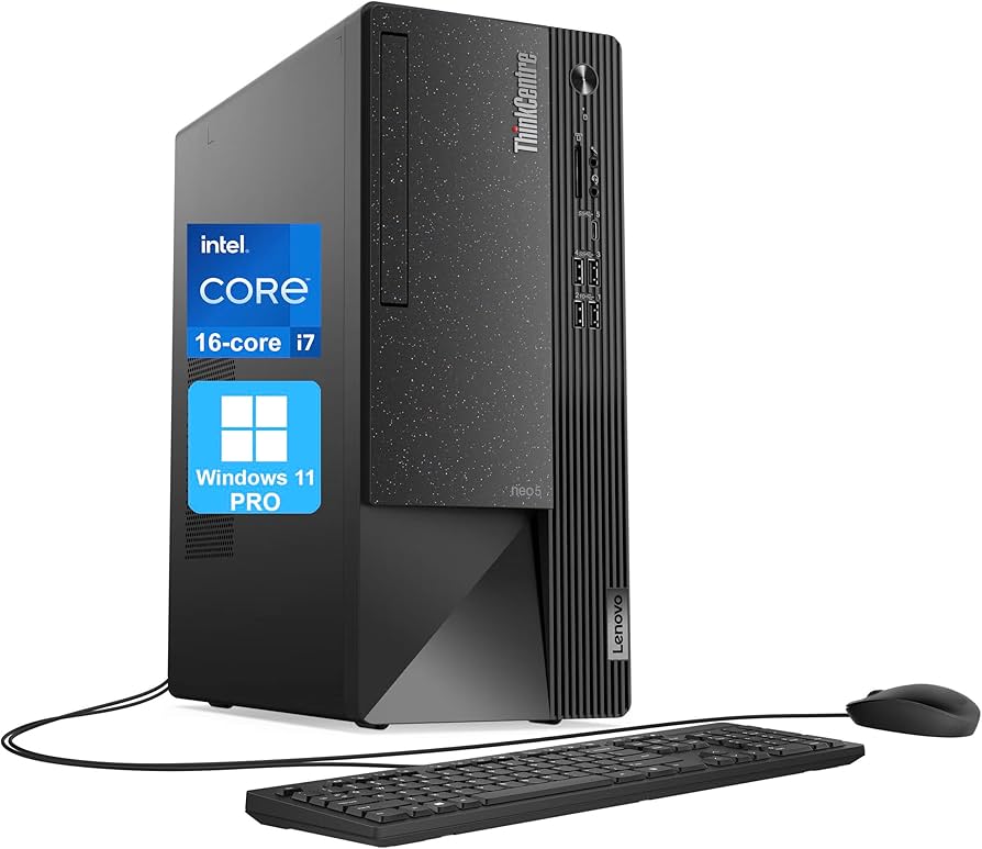 Amazon.com: Lenovo ThinkCentre Neo 50t Tower Desktop Computer, 16