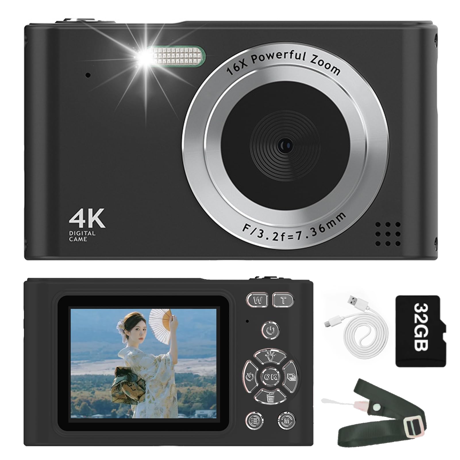 Amazon.co.jp: デジタルカメラ デジカメ 4800万画素 トイカメラ キッズ