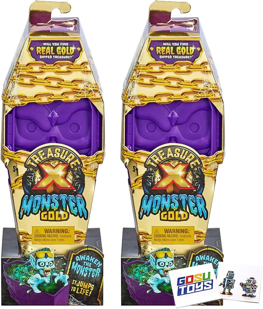 Treasure X Monster Gold 5 Inch Figure (2 Pack) Awaken The Monster