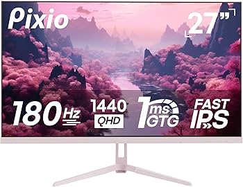 Amazon.com: Pixio PX278 Wave Pink 27 inch 180Hz Refresh Rate Quad
