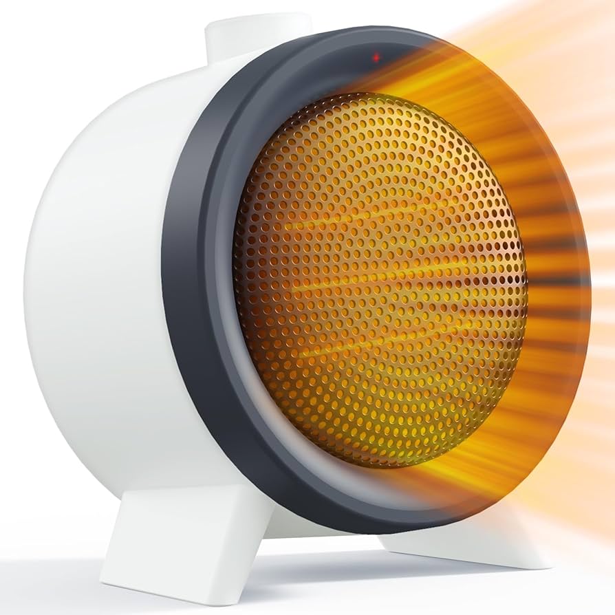 Amazon | Jialexin 電気ファンヒーター 小型 セラミックヒーター 3段階
