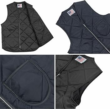 Amazon | [スナップンウエア] SNAP'N'WEAR #300 キルトベスト ブラック