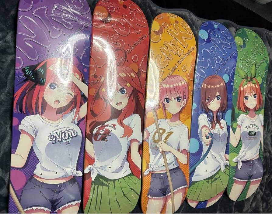 Amazon.co.jp: アニメイト限定 五等分の花嫁スケートボードデッキ 5種