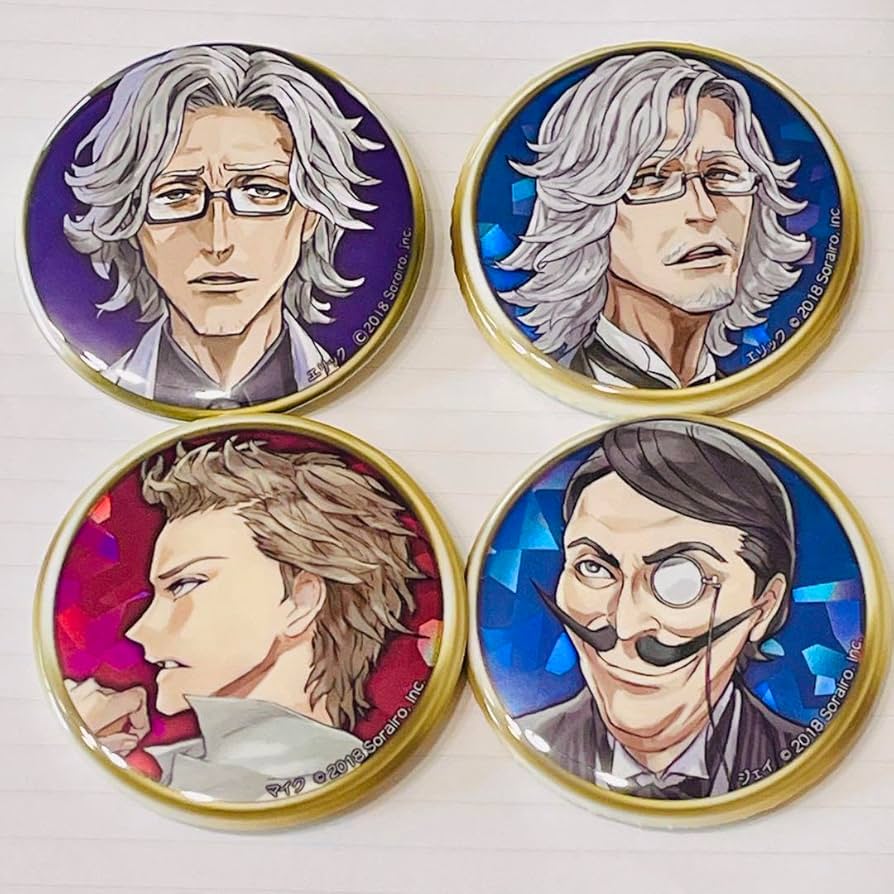 Amazon | 人狼ジャッジメント 缶バッジ エリック マイク ジェイ4個