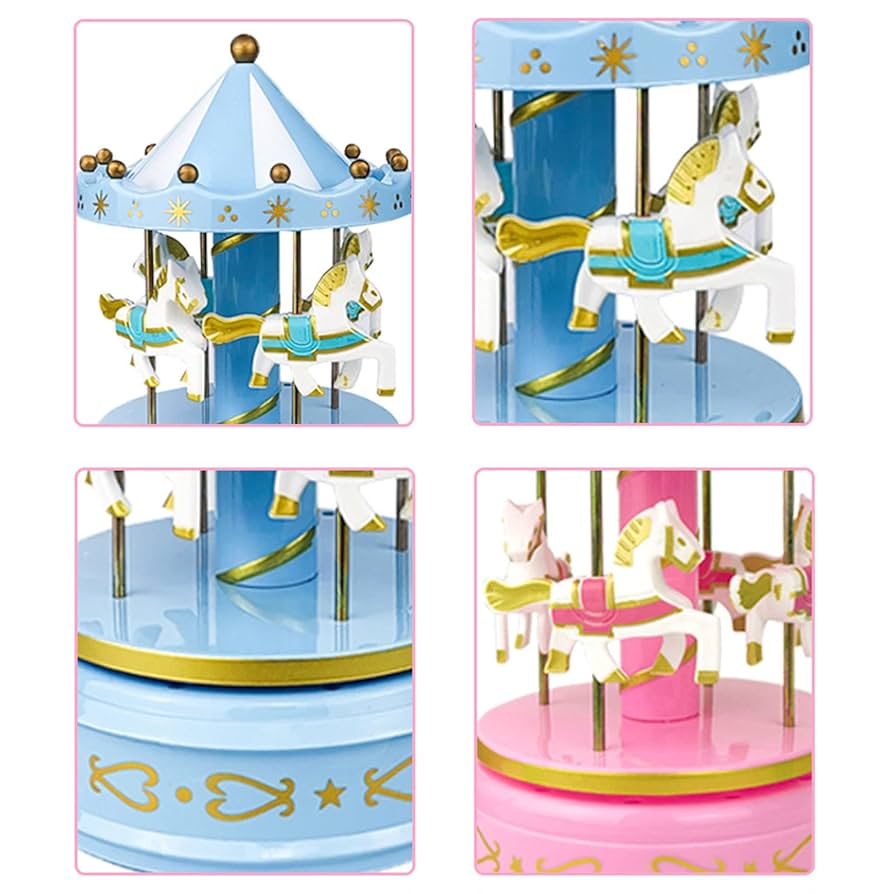 回転式オルゴール 白馬 ルブの森☆ 回転式オルゴール 白馬 ルブの森☆