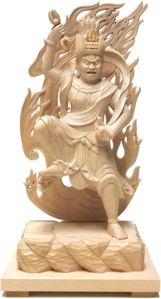 Amazon｜桧 蔵王権現 立像 31cm 木彫り 仏像｜仏像 オンライン通販