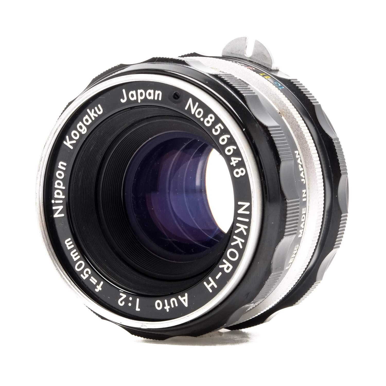 Nippon Kogaku Japan Nikon 50mm f/2.0 f2.0 Nikkor-H non-AI lens