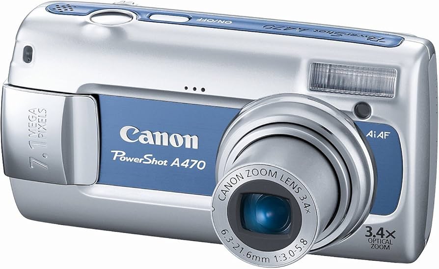 Amazon.com : Canon PowerShot A470 7.1 MP Digital Camera with 3.4x