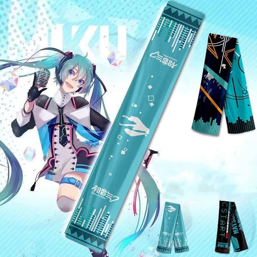 Amazon.co.jp: CANGLAN 初音ミク (はつね みく） マフラー 防寒