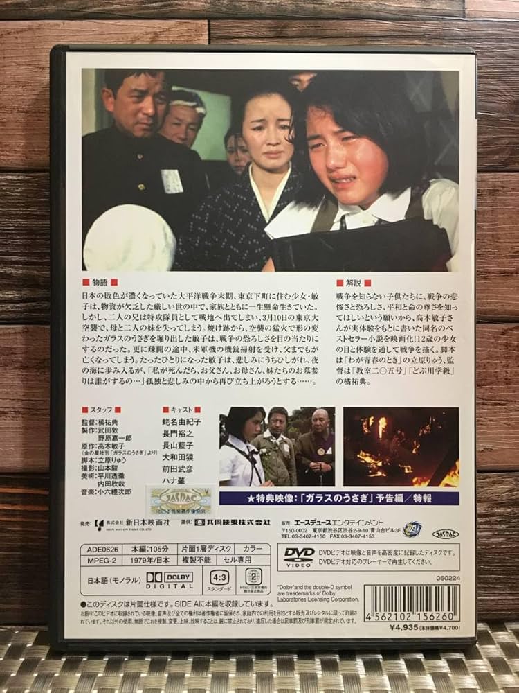 Amazon.co.jp: R0680_DVD 東京大空襲 ガラスのうさぎ 蛯名由紀子,橋